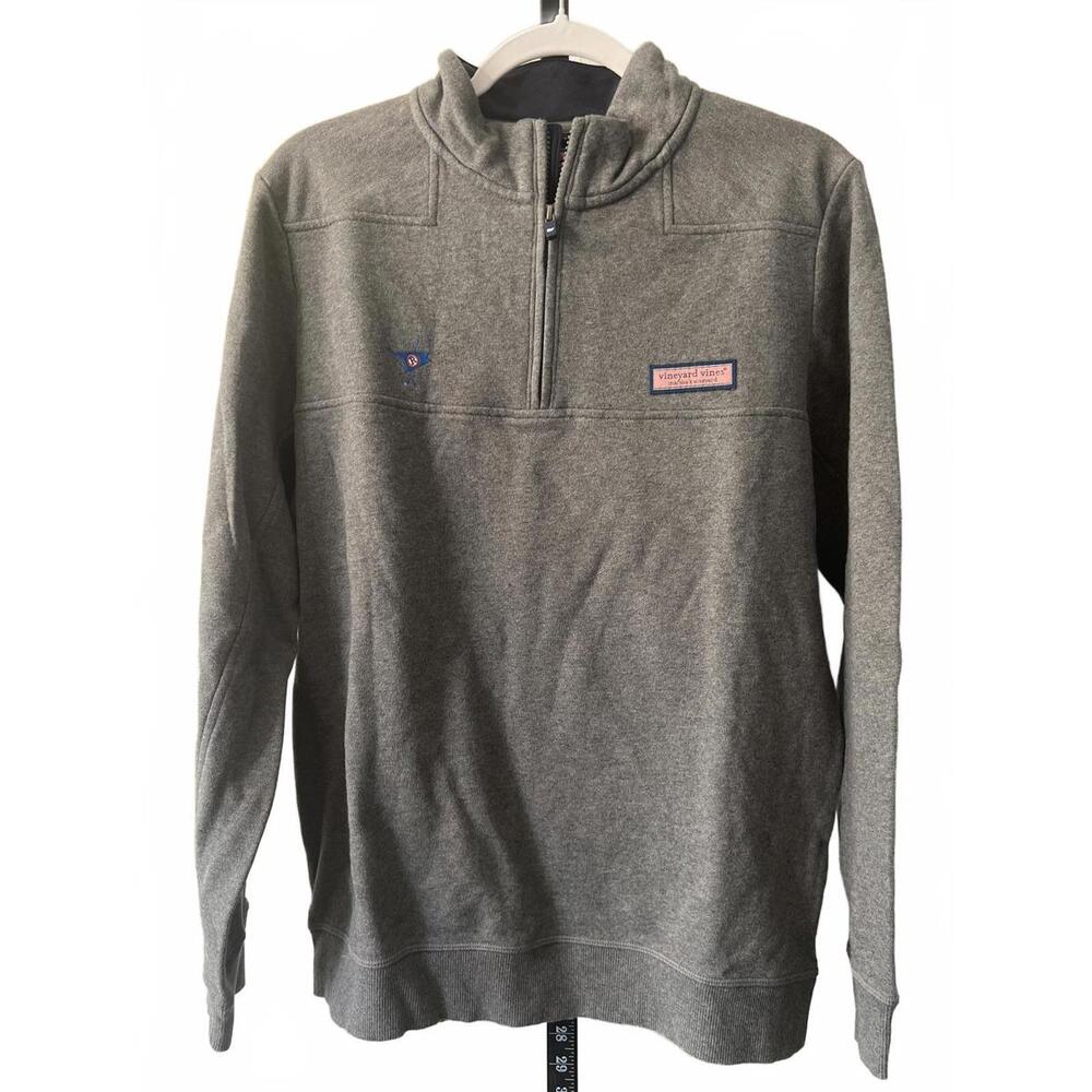 Vineyard Vines Men's Gray Quarter-Zip Sweatshirt